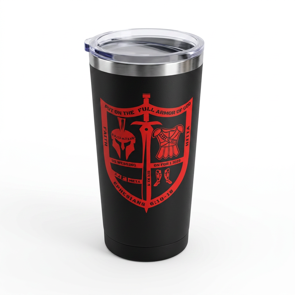 Armor of God Tumbler: Stainless Steel